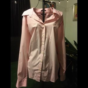 lands’ end no iron striped shirt